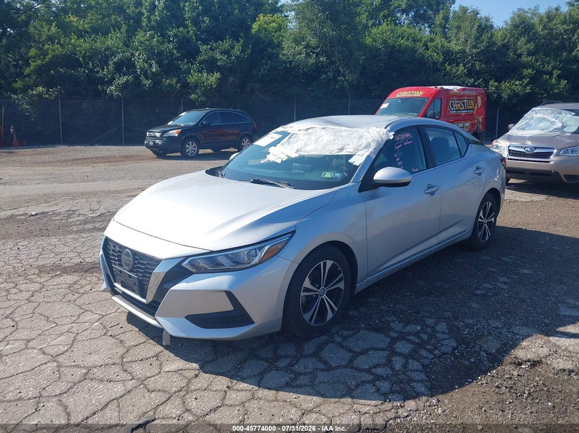 Vin: 3n1ab8cv7my294435, lot: 46272780, nissan sentra sv xtronic cvt 20212