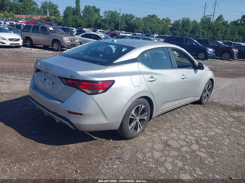 Vin: 3n1ab8cv7my294435, lot: 46272780, nissan sentra sv xtronic cvt 20214
