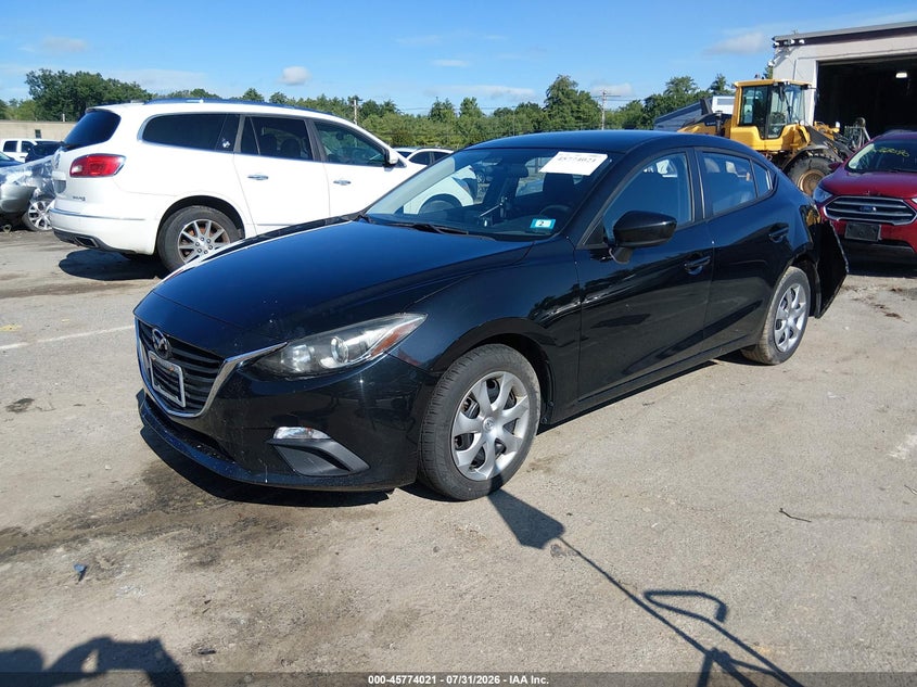 Vin: jm1bm1t75g1347873, lot: 46272801, mazda mazda3 i sport 20162