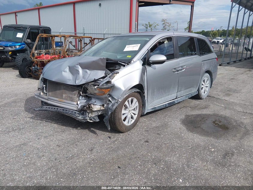 Vin: 5fnrl5h30gb103103, lot: 46272809, honda odyssey se 20162