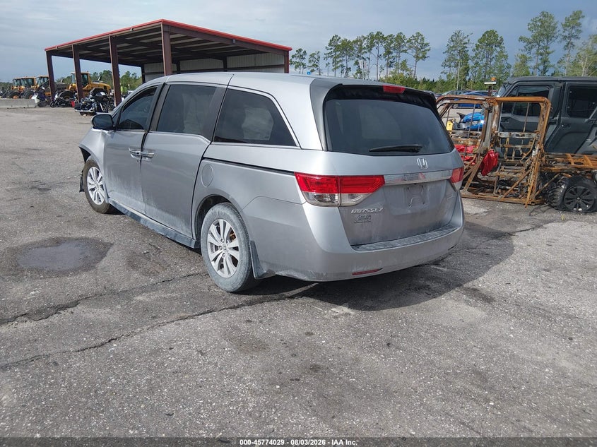 Vin: 5fnrl5h30gb103103, lot: 46272809, honda odyssey se 20163