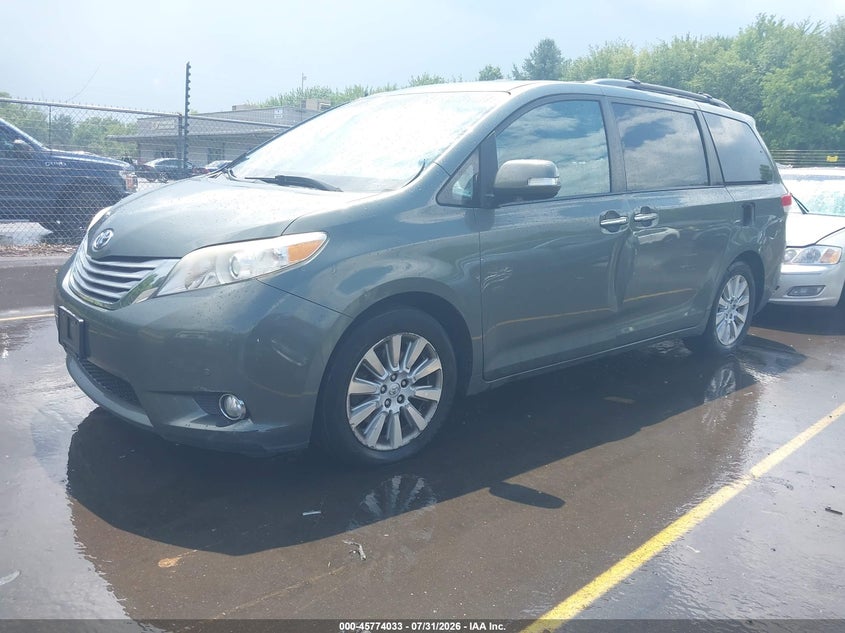 Vin: 5tddk3dc5ds065138, lot: 46272813, toyota sienna limited 7 passenger 20132