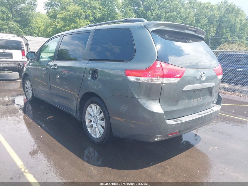 Vin: 5tddk3dc5ds065138, lot: 46272813, toyota sienna limited 7 passenger 20133