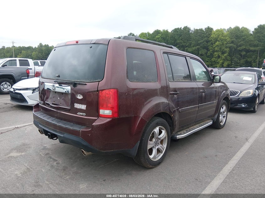 Vin: 5fnyf4h58cb080226, lot: 46272819, honda pilot ex-l 20124
