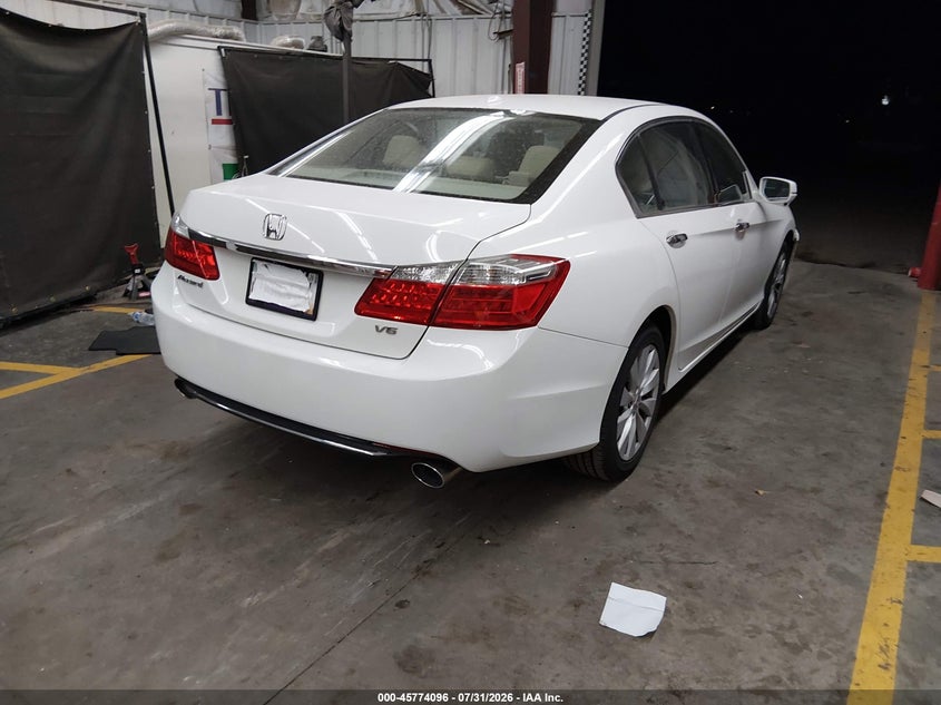 Vin: 1hgcr3f80ea010256, lot: 46272876, honda accord ex-l v-6 20144