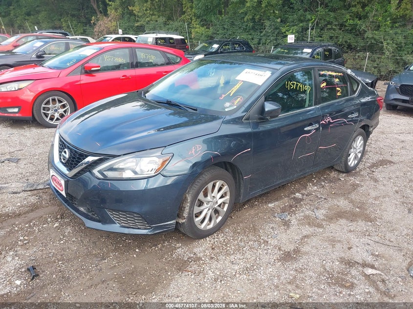 2018 Nissan Sentra, Rear, IAAI, VIN 3N1AB7AP1JY275857 — photo 2