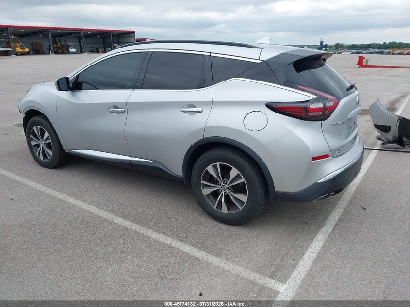 Vin: 5n1az2bj3ln128215, lot: 46272911, nissan murano sv fwd 20203