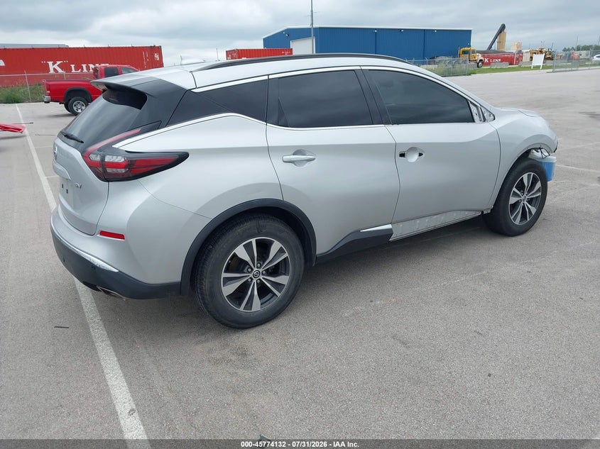 Vin: 5n1az2bj3ln128215, lot: 46272911, nissan murano sv fwd 20204