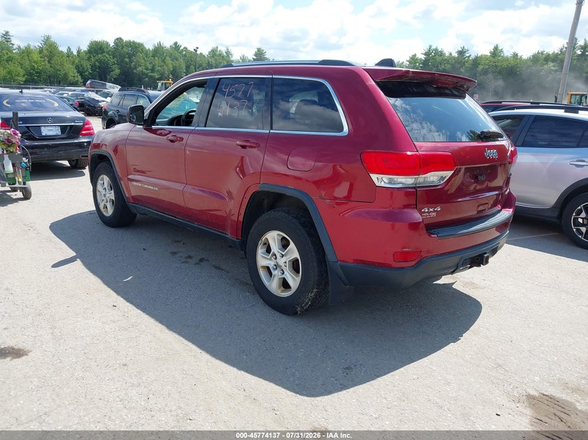 Vin: 1c4rjfag0fc660727, lot: 46272916, jeep grand cherokee laredo 20153