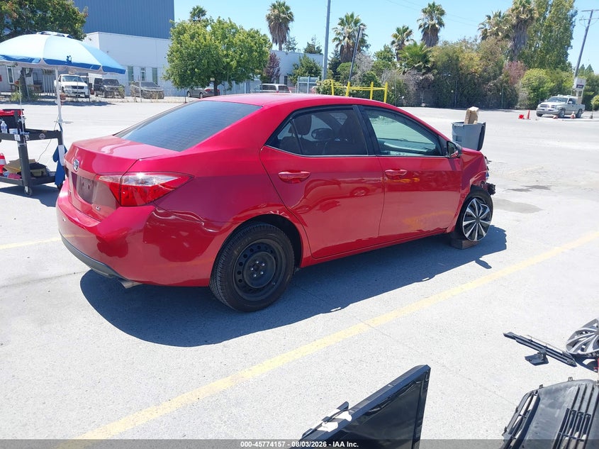 Vin: 2t1burhe5kc205954, lot: 46272937, toyota corolla le 20194