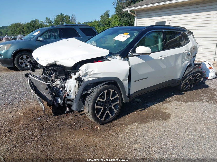 Vin: 3c4njccb9mt508574, lot: 46272956, jeep compass limited fwd 20212