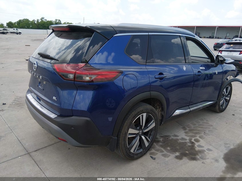 Vin: jn8at3ca5mw024674, lot: 46272972, nissan rogue sl fwd 20214
