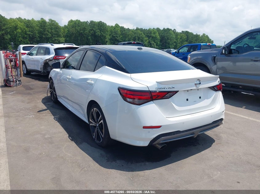 Vin: 3n1ab8dv4ly256402, lot: 46273045, nissan sentra sr xtronic cvt 20203