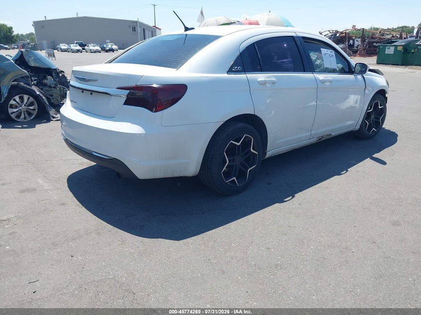 Vin: 1c3ccbabxdn735436, lot: 46273049, chrysler 200 lx 20134