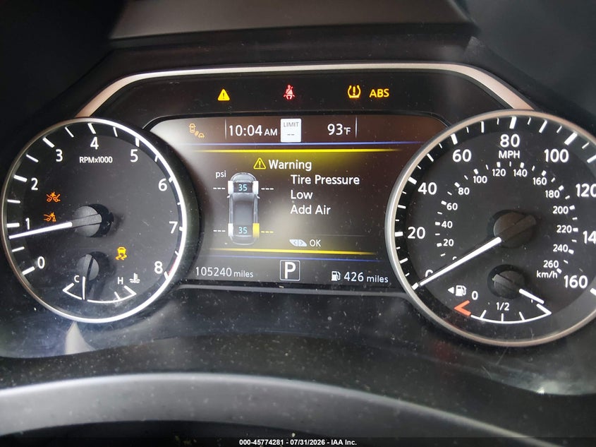2020 NISSAN MURANO auction photo 7