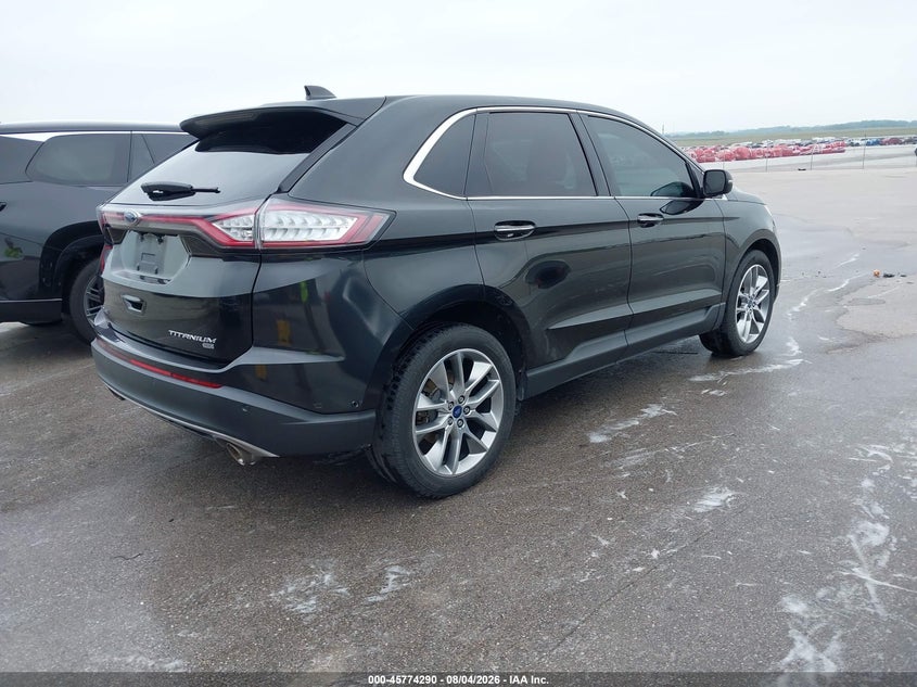 Vin: 2fmpk4k85fbb87211, lot: 46273070, ford edge titanium 20154