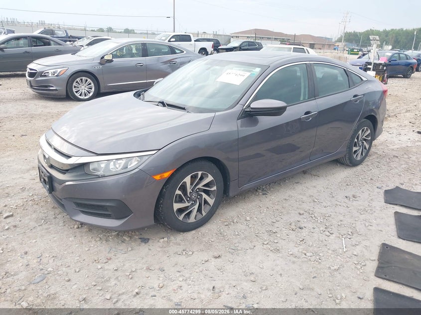 Vin: 19xfc2f76ge025813, lot: 46273078, honda civic ex 20162