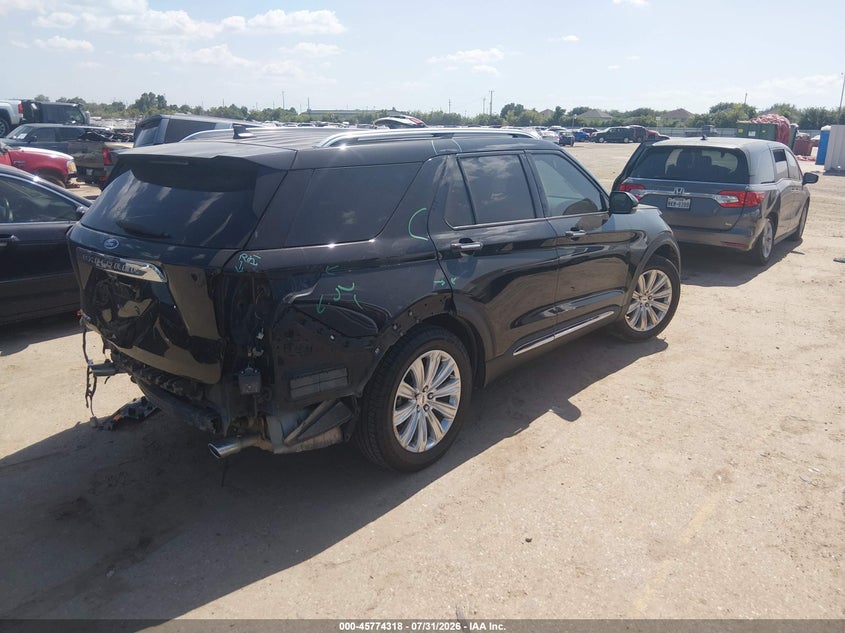 Vin: 1fmsk7fhxngc33502, lot: 46273098, ford explorer limited 20224