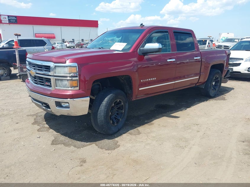 2014 Chevrolet Silverado, Удар сзади, IAAI, VIN 3GCUKSEC7EG121637 — фото 2