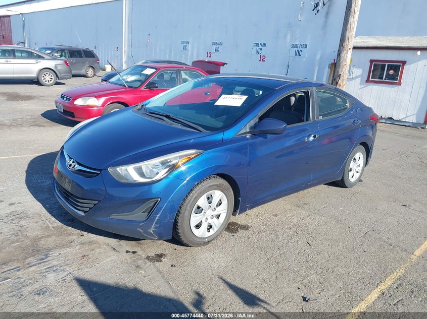 2016 Hyundai Elantra, Угон, IAAI, VIN 5NPDH4AE2GH700417 — фото 2