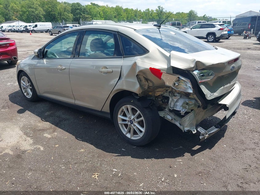 Vin: 1fadp3f27fl317049, lot: 46273305, ford focus se 20153