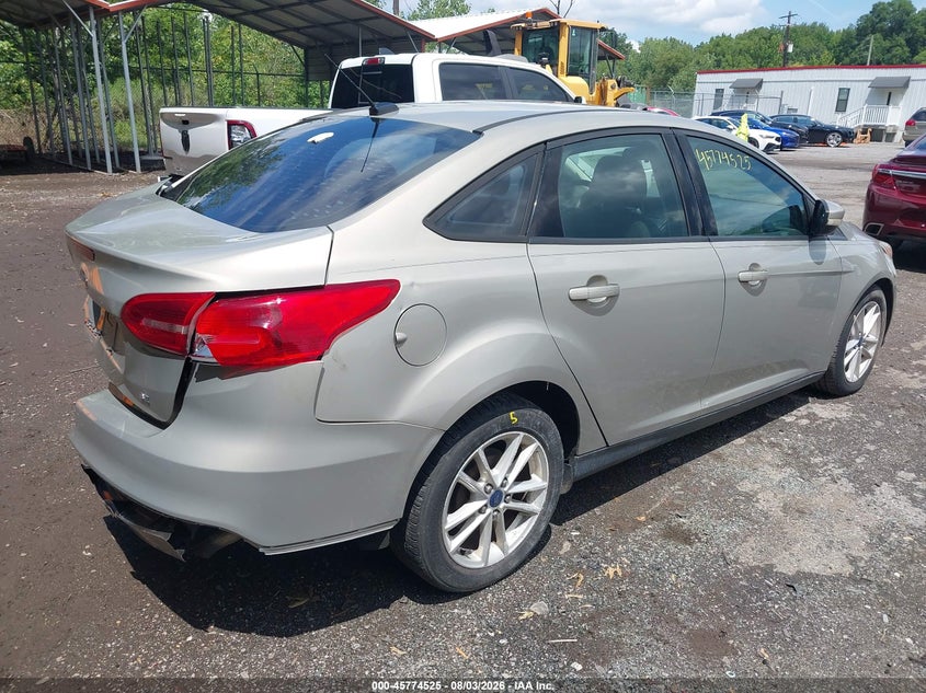 Vin: 1fadp3f27fl317049, lot: 46273305, ford focus se 20154