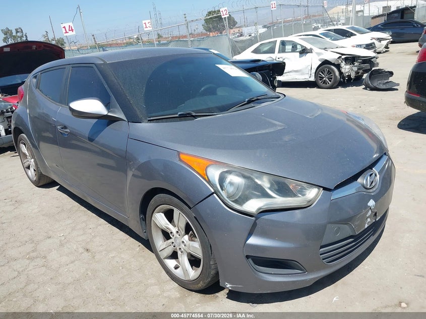 Vin: kmhtc6ad6eu216889, lot: 46273334, hyundai veloster base w/black 2014 img_1