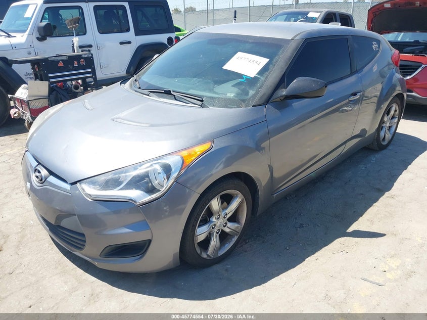 Vin: kmhtc6ad6eu216889, lot: 46273334, hyundai veloster base w/black 20142