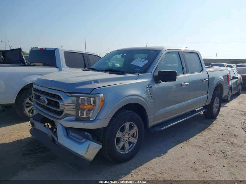 Vin: 1ftfw1e58mkf13784, lot: 46273367, ford f-150 xlt 20212