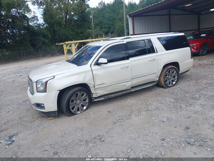 Vin: 1gks1jkj2fr592737, lot: 46273382, gmc yukon xl 1500 denali 20152