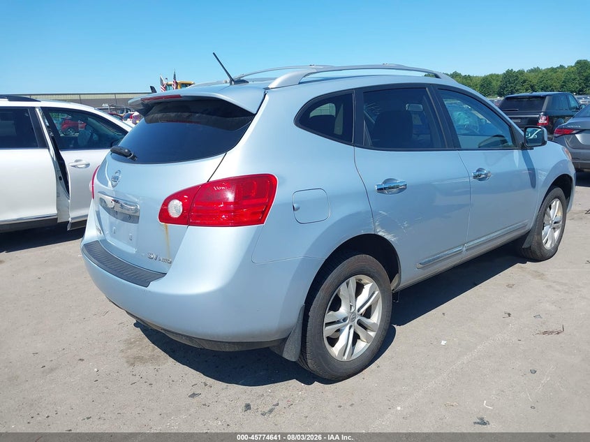 Vin: jn8as5mv4dw137824, lot: 46273421, nissan rogue sv 20134
