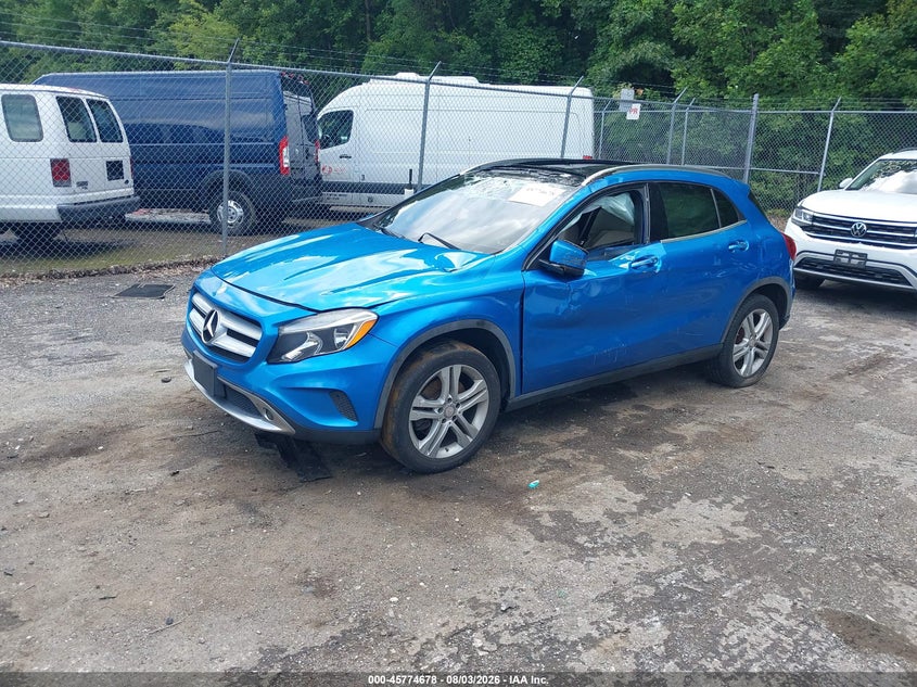 Vin: wdctg4gb0gj254801, lot: 46273458, mercedes-benz gla 250 4matic 20162