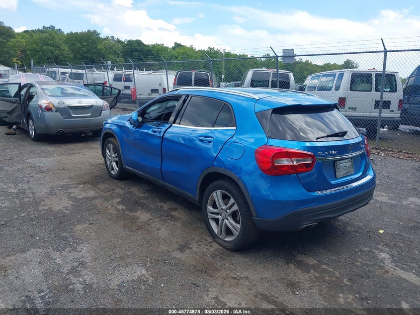 Vin: wdctg4gb0gj254801, lot: 46273458, mercedes-benz gla 250 4matic 20163