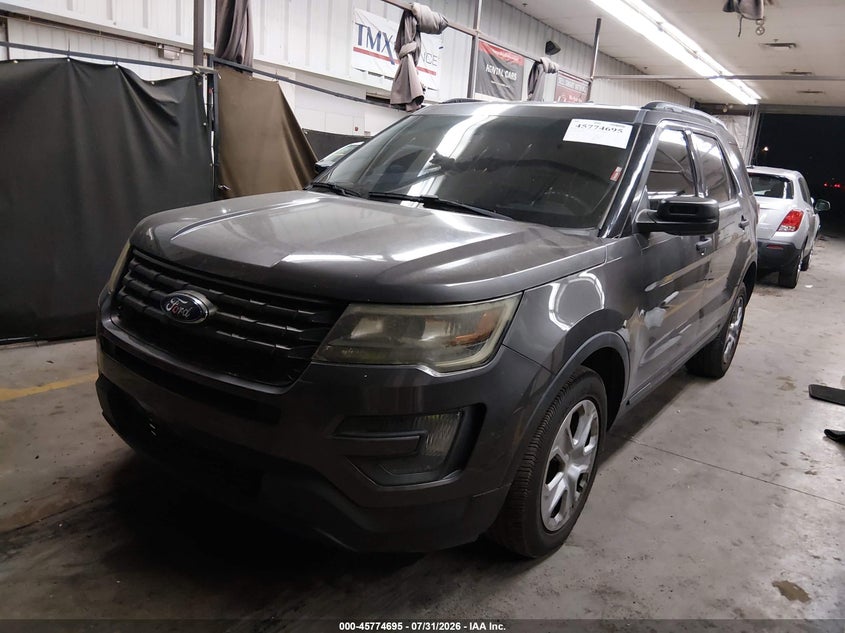 Vin: 1fm5k8ar5ggb54972, lot: 46273475, ford utility police interceptor 20162