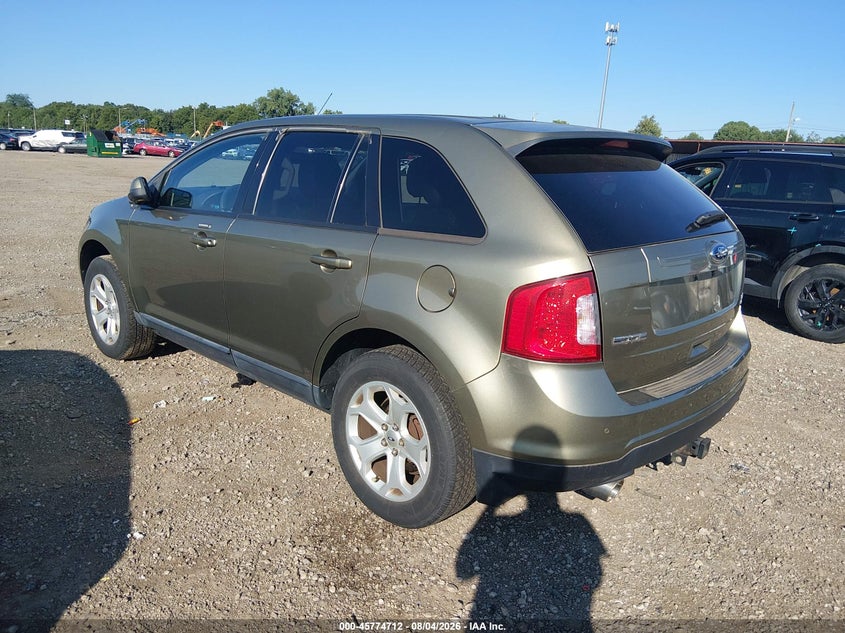 Vin: 2fmdk4jc3dbb69442, lot: 46273492, ford edge sel 20133
