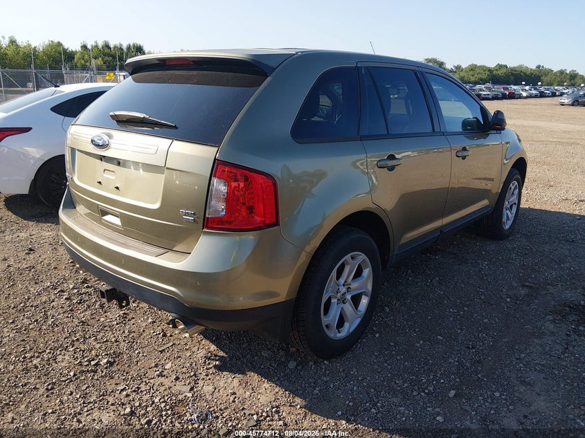 Vin: 2fmdk4jc3dbb69442, lot: 46273492, ford edge sel 20134