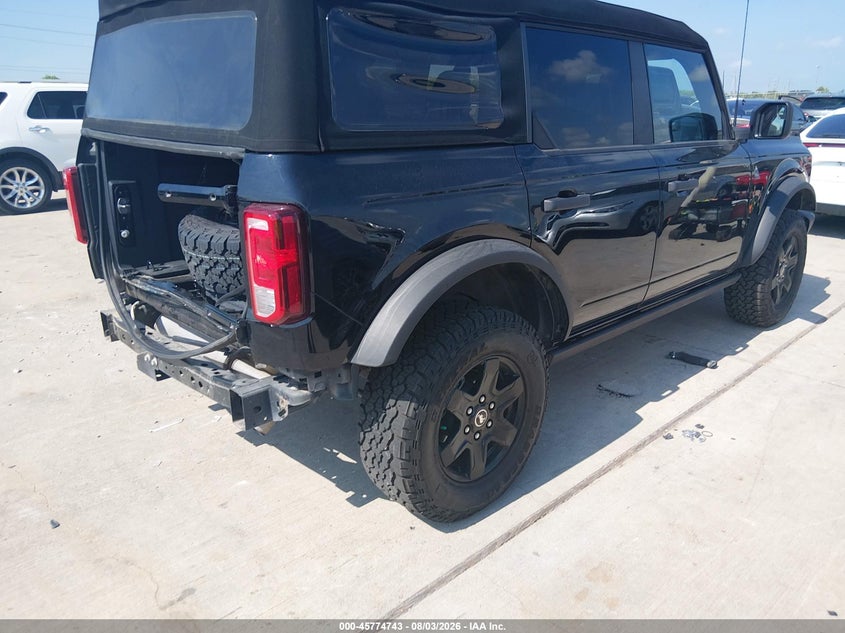 Vin: 1fmde1bh3rla66643, lot: 46273523, ford bronco black diamond 20244