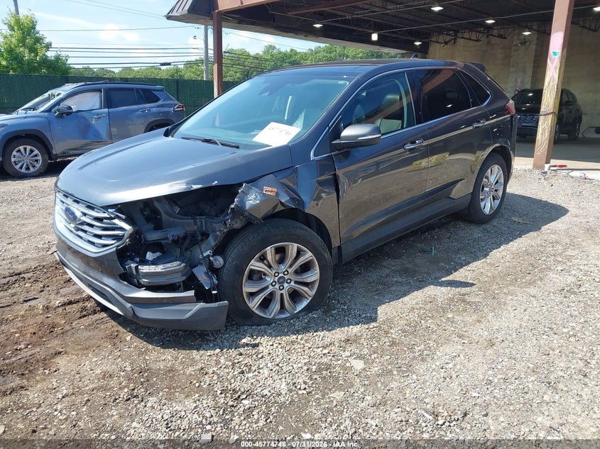 Vin: 2fmpk3k95lbb34717, lot: 46273526, ford edge titanium 20202