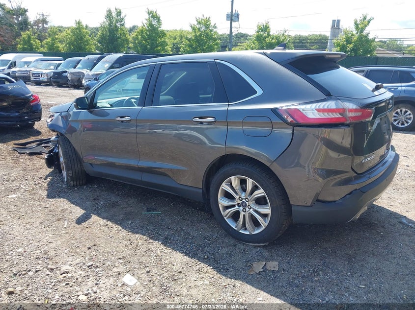 Vin: 2fmpk3k95lbb34717, lot: 46273526, ford edge titanium 20203