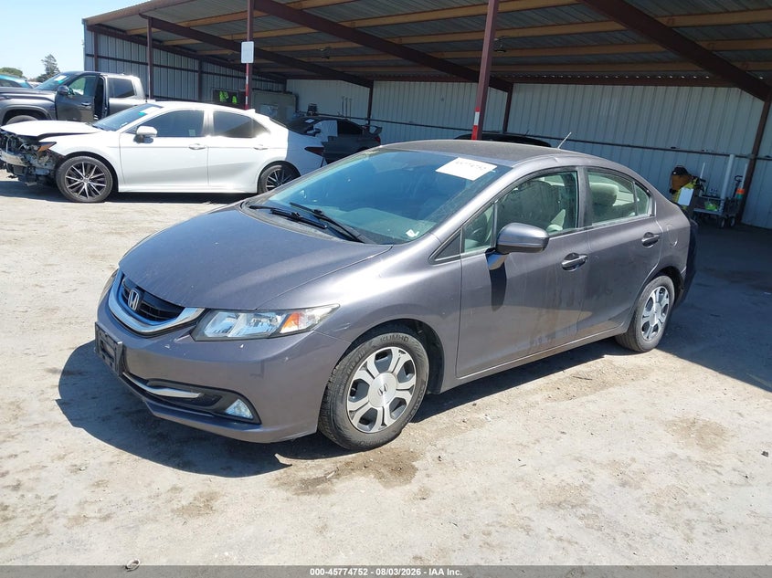 Vin: 19xfb4f22fe002515, lot: 46273532, honda civic hybrid 20152