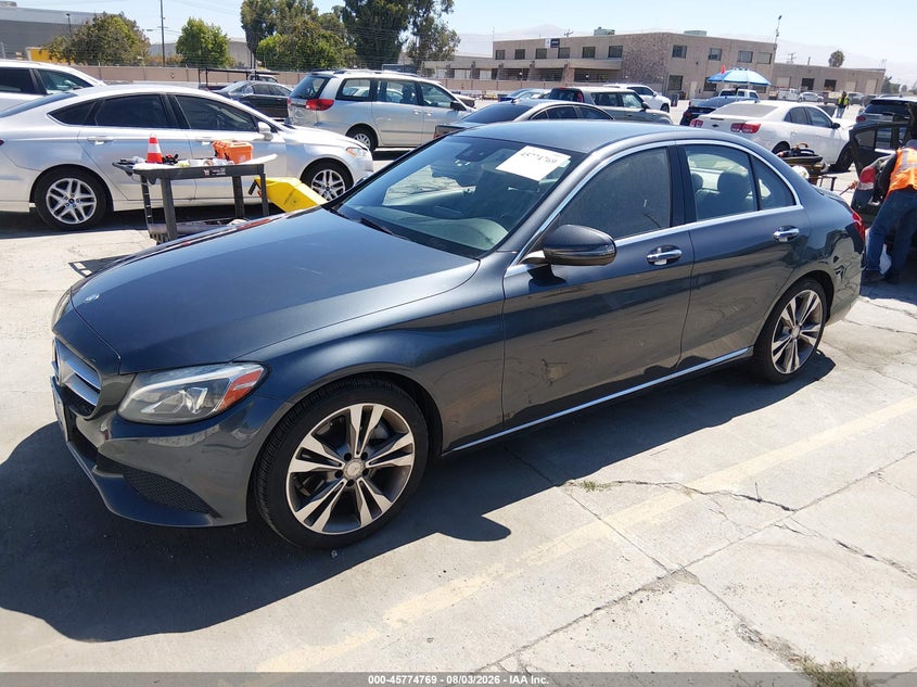 Vin: 55swf4jb9gu154037, lot: 46273549, mercedes-benz c 300 20162