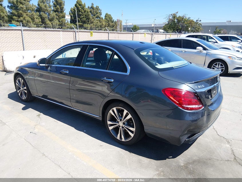 Vin: 55swf4jb9gu154037, lot: 46273549, mercedes-benz c 300 20163