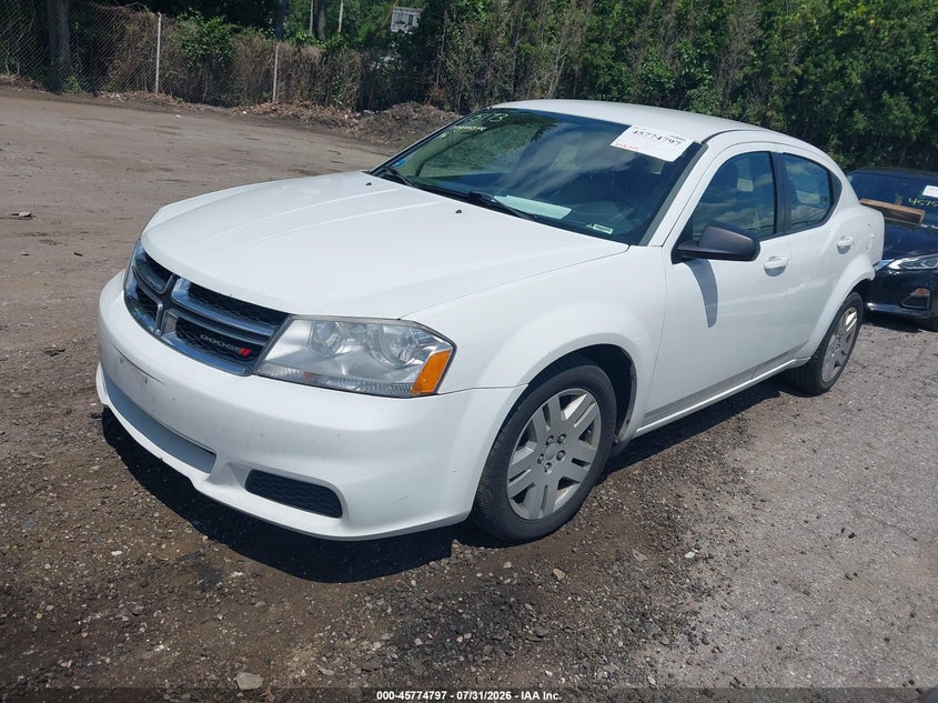 Vin: 1c3cdzagxdn772620, lot: 46273577, dodge avenger se v6 20132