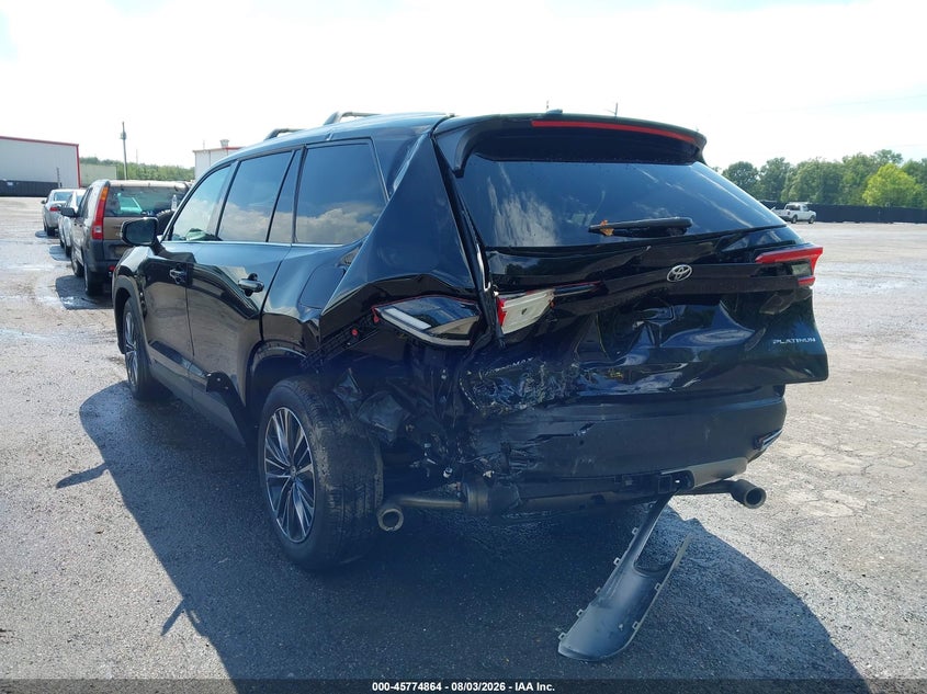Vin: 5tdadab56ts040785, lot: 46273644, toyota grand highlander hybrid max platinum 20263