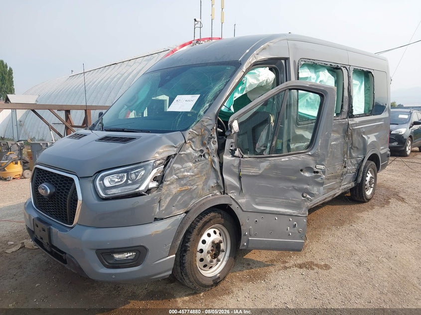 Vin: 1fbax9c81pkb90397, lot: 46273660, ford transit-350 passenger van xlt 20232