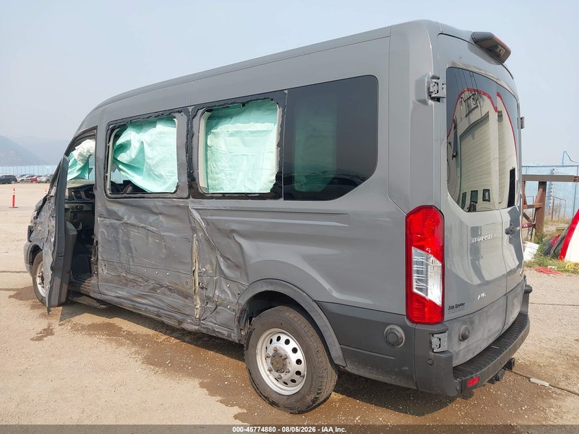Vin: 1fbax9c81pkb90397, lot: 46273660, ford transit-350 passenger van xlt 20233
