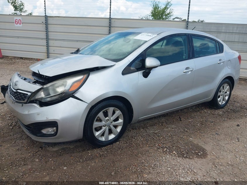 Vin: knadn4a30d6132226, lot: 46273663, kia rio ex 20132