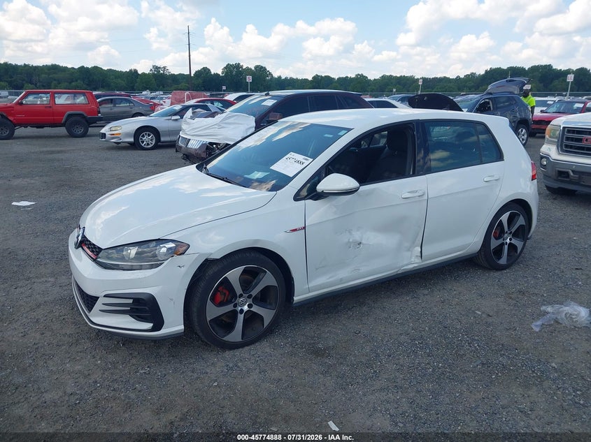 Vin: 3vw447au8jm292685, lot: 46273668, volkswagen golf gti 2.0t autobahn/2.0t s/2.0t se 20182