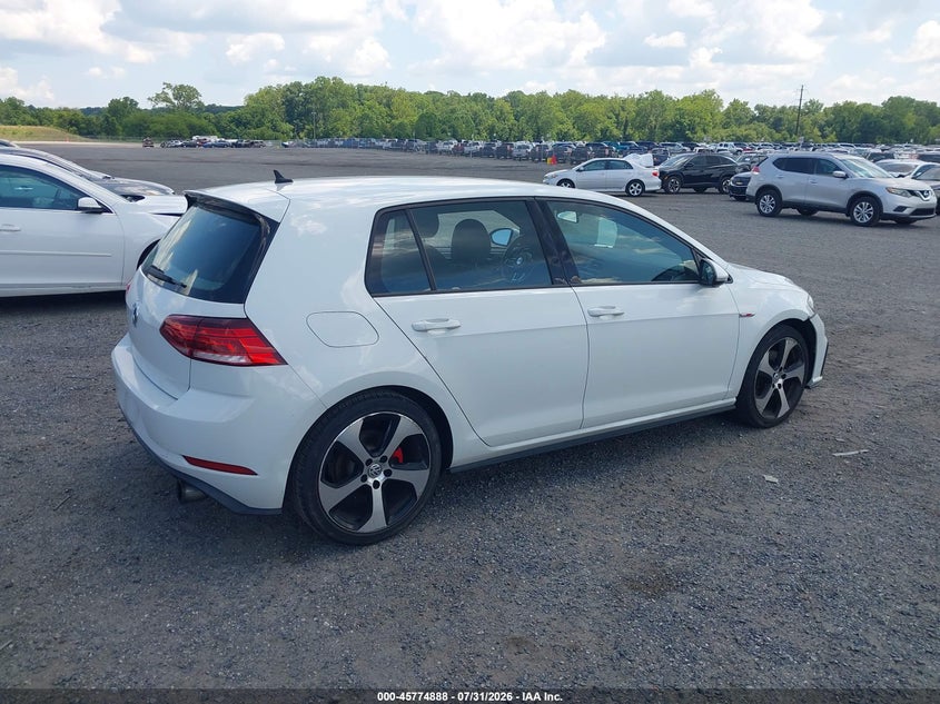 Vin: 3vw447au8jm292685, lot: 46273668, volkswagen golf gti 2.0t autobahn/2.0t s/2.0t se 20184