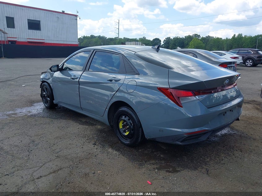 2021 HYUNDAI ELANTRA auction photo 3